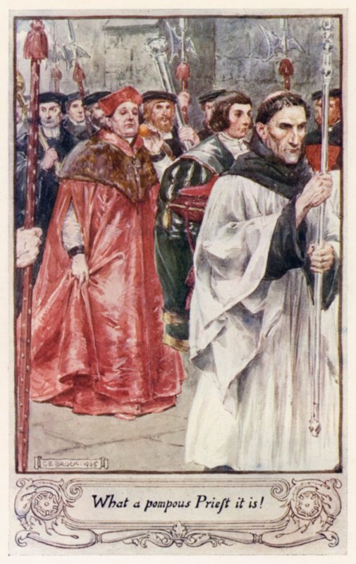 ¡Qué sacerdote tan pomposo es! de after Charles Edmund Brock