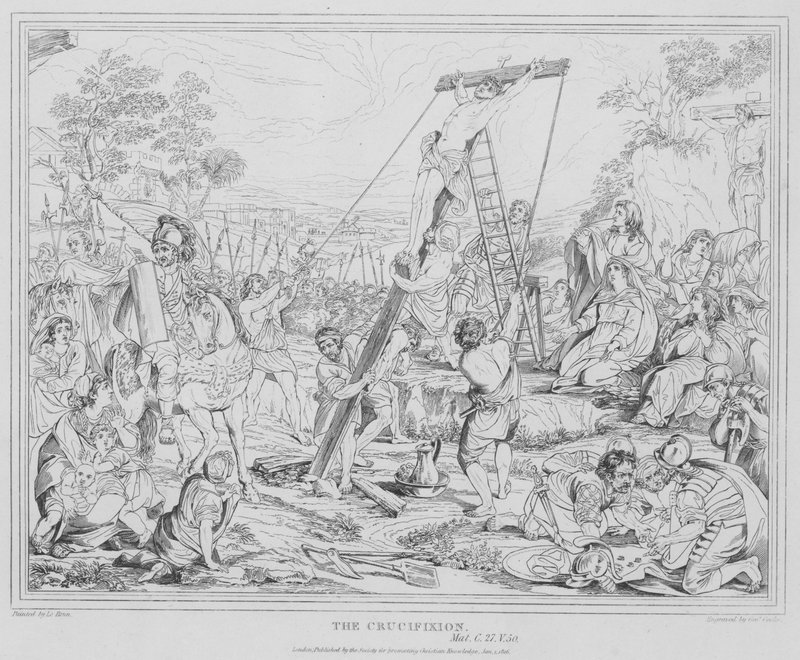 La crucifixión, Mateo de after Charles Le Brun