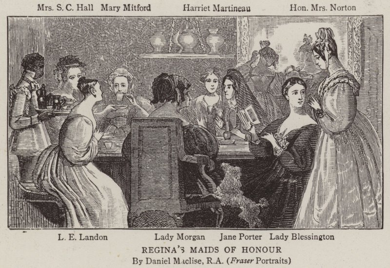Las doncellas de honor de Regina de after Daniel Maclise
