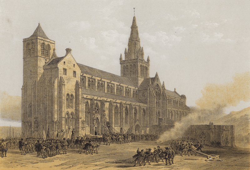 Catedral de Glasgow (San Mungo), Exterior de after David Roberts