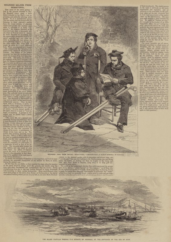 Marineros Heridos de Sebastopol de after Edmond Morin
