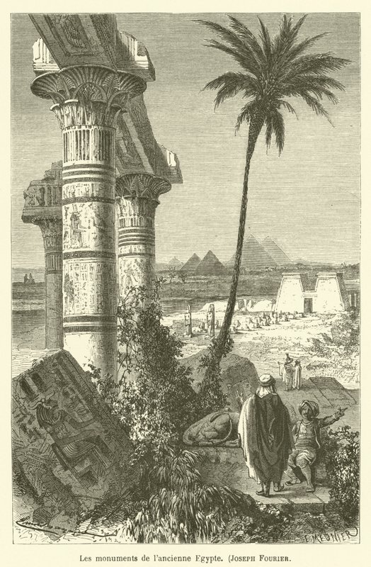 Los monumentos del antiguo Egipto, Joseph Fourier de after Emile Antoine Bayard
