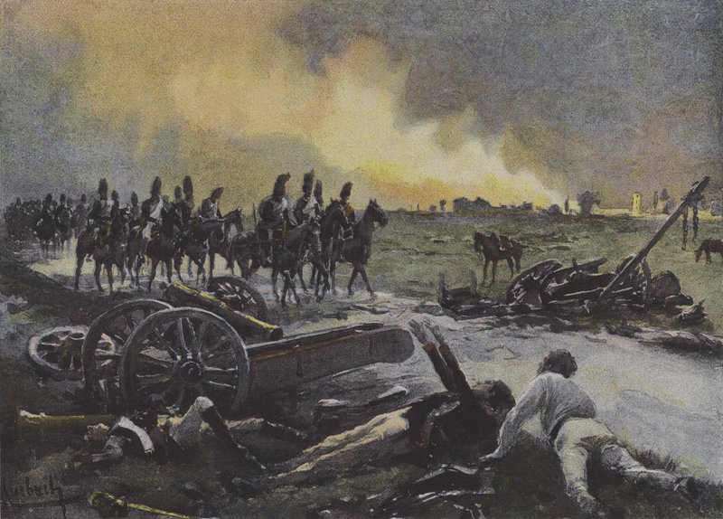 Secuelas de la Batalla de Marengo de after Felicien baron de Myrbach Rheinfeld