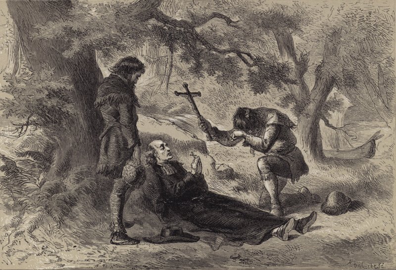 Muerte del padre Marquette de after Felix Octavius Carr Darley