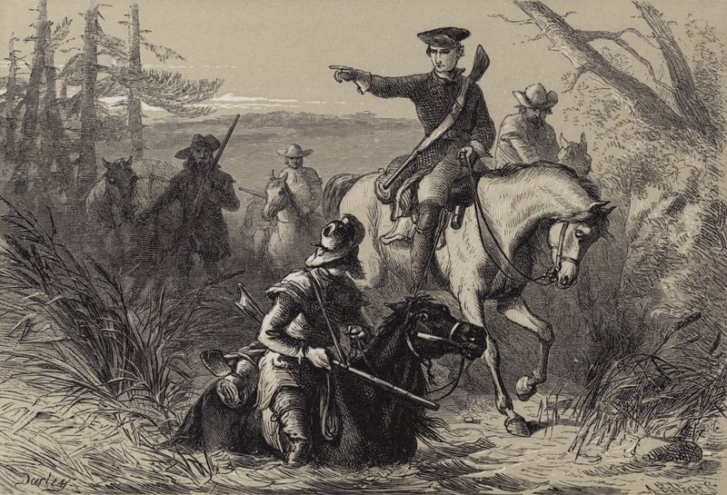 El mayor Washington en su misión al comandante francés de after Felix Octavius Carr Darley