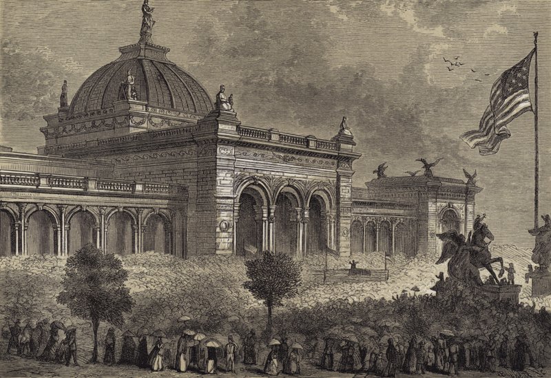 Inauguración de la Exposición del Centenario, 10 de mayo de 1876 de after Felix Octavius Carr Darley
