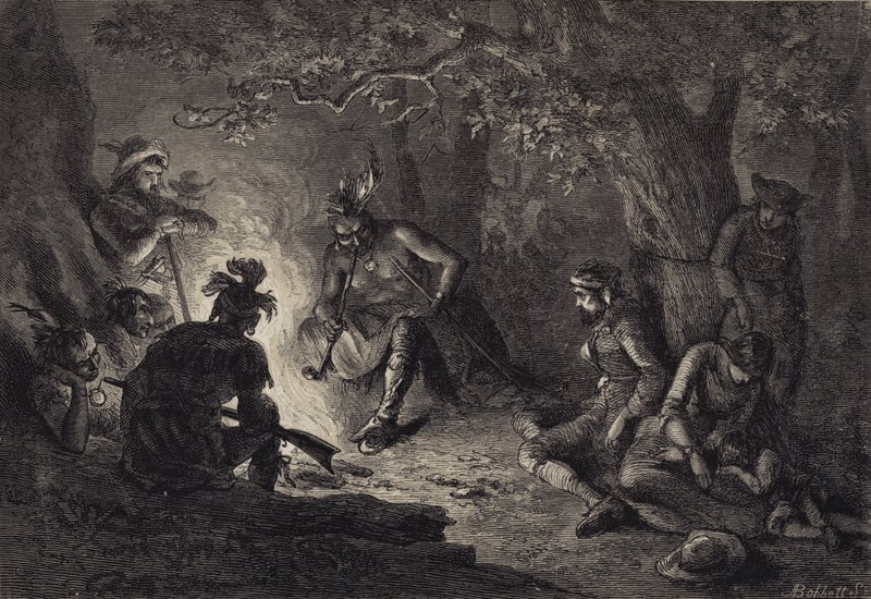 Prisioneros del valle de Wyoming de after Felix Octavius Carr Darley