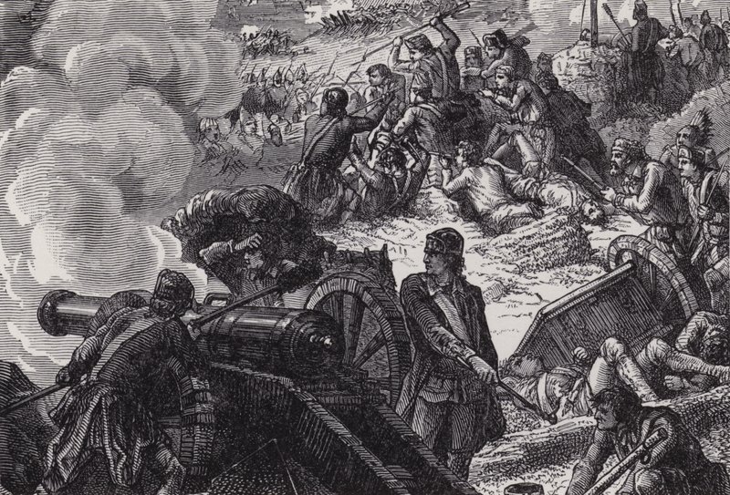 La batalla de Bunker Hill de after Felix Octavius Carr Darley