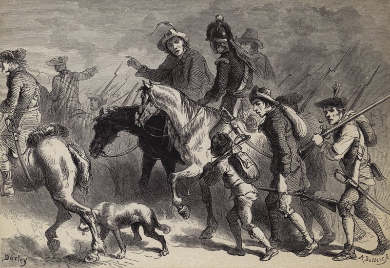 Levantamiento de los campesinos de Nueva Inglaterra de after Felix Octavius Carr Darley