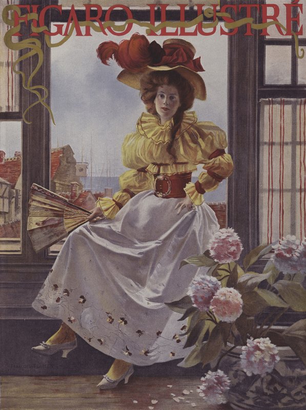 Attente. Portada de Le Figaro Illustré, diciembre de 1893 de after Francois Flameng