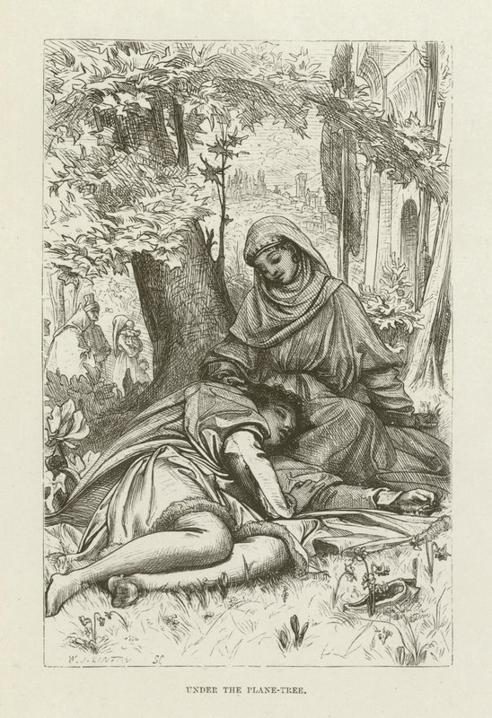 Ilustración para Romola de George Eliot de after Frederic Leighton