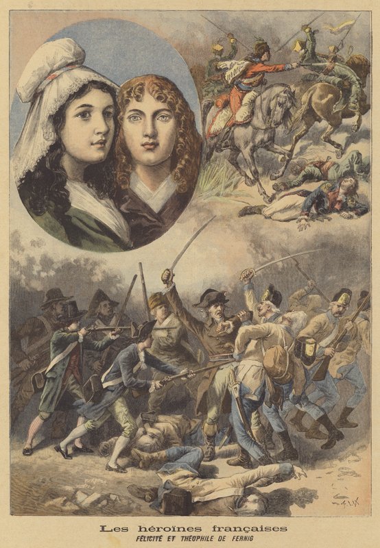 Heroínas francesas: Felicite y Theophile de Fernig de after Frederic Theodore Lix