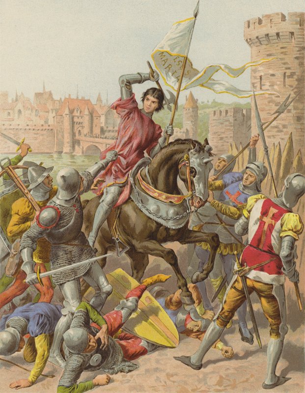 Juana de Arco hecha prisionera en Compiègne de after Frederic Theodore Lix
