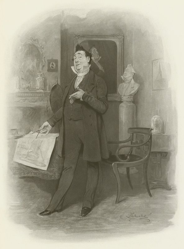 Mr. Pecksniff de after Frederick Barnard