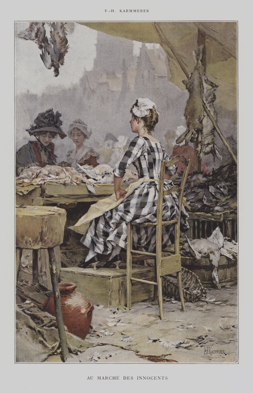 En el Mercado de los Inocentes de after Frederik Hendrik Kaemmerer