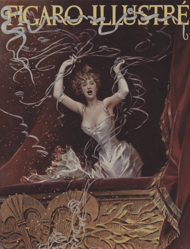 Les Serpentins. Portada de Le Figaro Illustré, marzo de 1894 de after Frederik Hendrik Kaemmerer