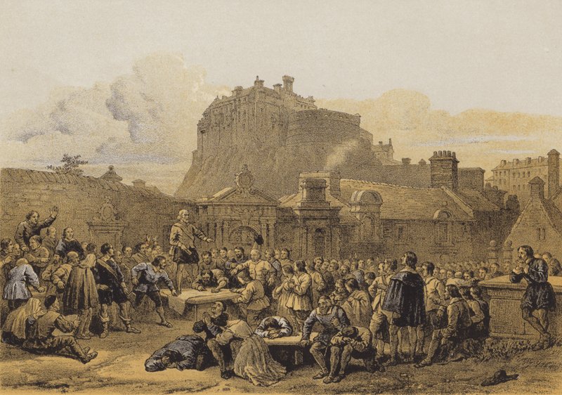 Cementerio de Greyfriars, Firma del Pacto de after George Cattermole