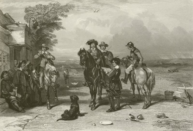 El rey en su viaje a los escoceses de after George Cattermole