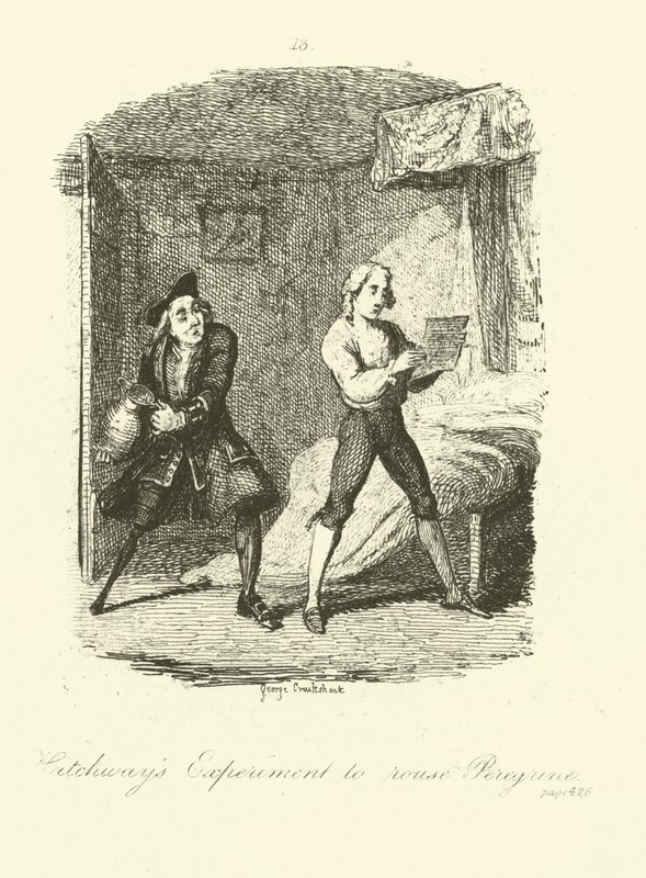 Ilustración para Peregrine Pickle de Tobias Smollett de after George Cruikshank