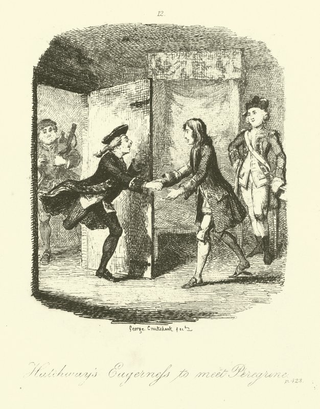 Ilustración para Peregrine Pickle de Tobias Smollett de after George Cruikshank