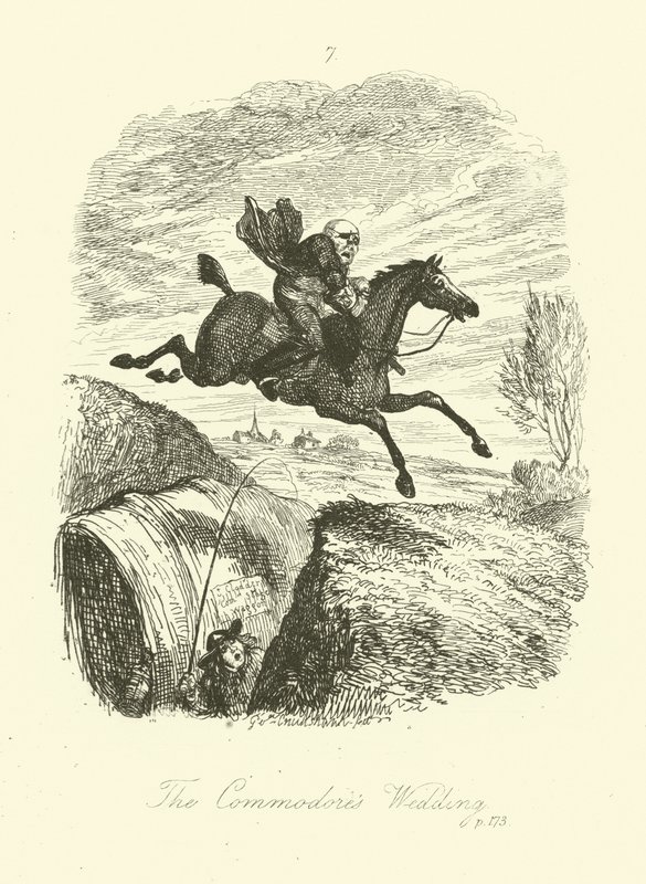 Ilustración para Peregrine Pickle de Tobias Smollett de after George Cruikshank