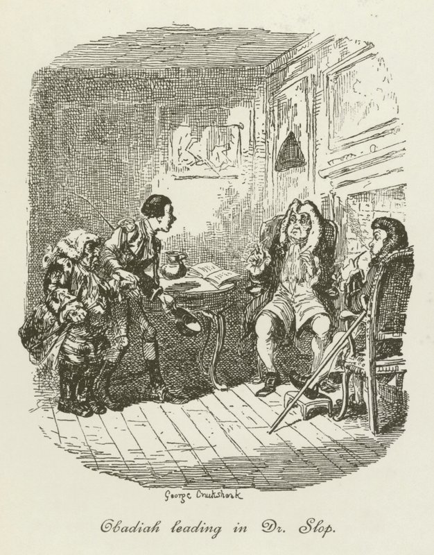 Ilustración de Tristram Shandy de after George Cruikshank
