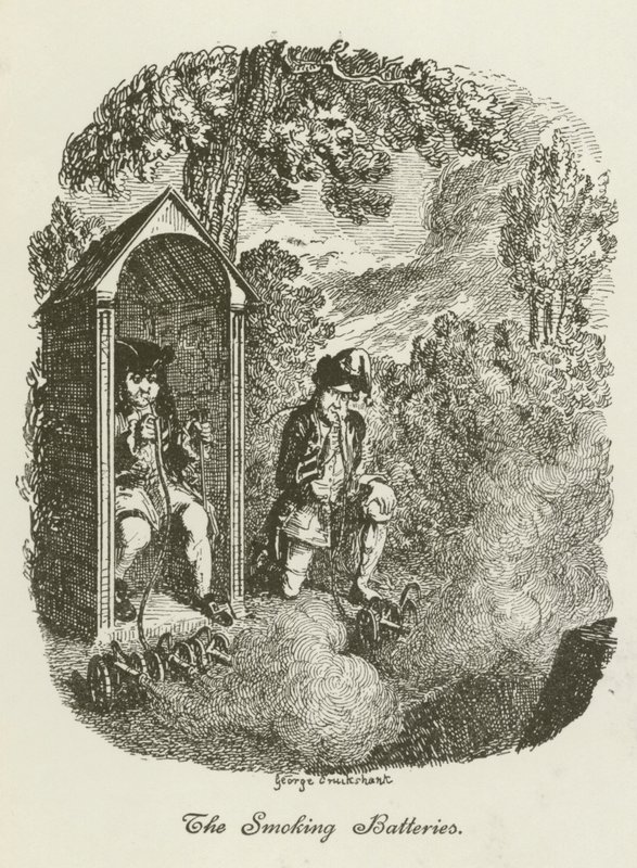 Ilustración de Tristram Shandy de after George Cruikshank