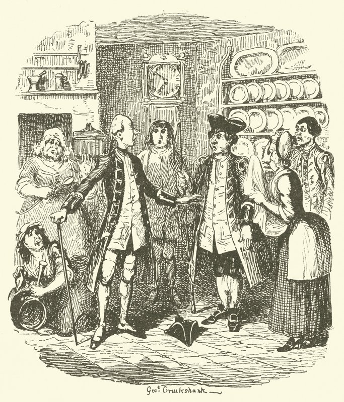 Ilustración para Tristram Shandy de after George Cruikshank