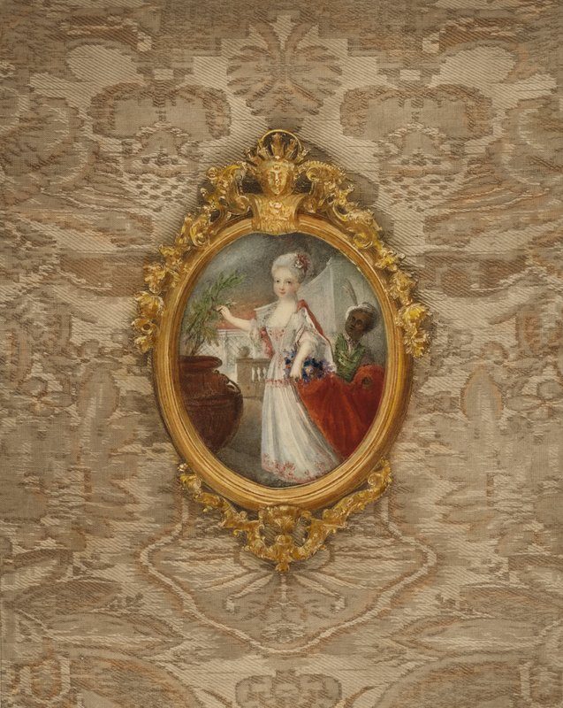 Retrato de la princesa Guillermina de Prusia a los 6 años de after German School