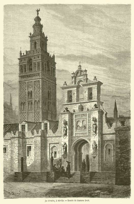 La Giralda, en Sevilla de Gustave after Dore