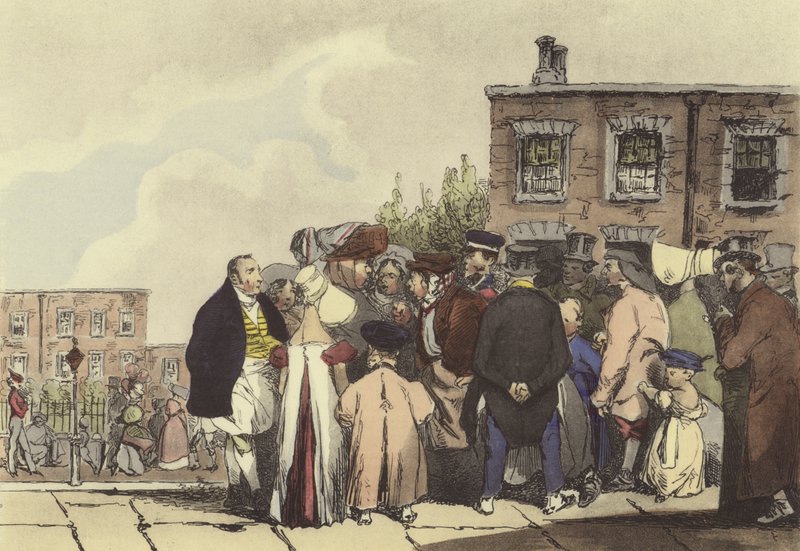 Gente de Londres de after Henri Bonaventure Monnier