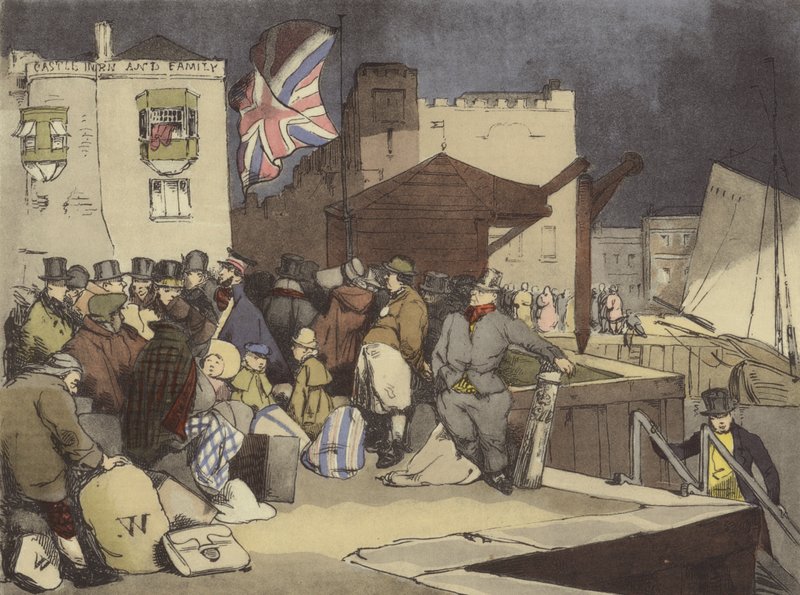 Un puerto del sur de after Henri Bonaventure Monnier