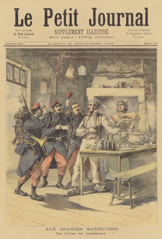 Maniobras militares francesas de after Henri Meyer