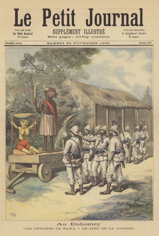 En Dahomey: los fetiches de Cana - el dios de la guerra de after Henri Meyer
