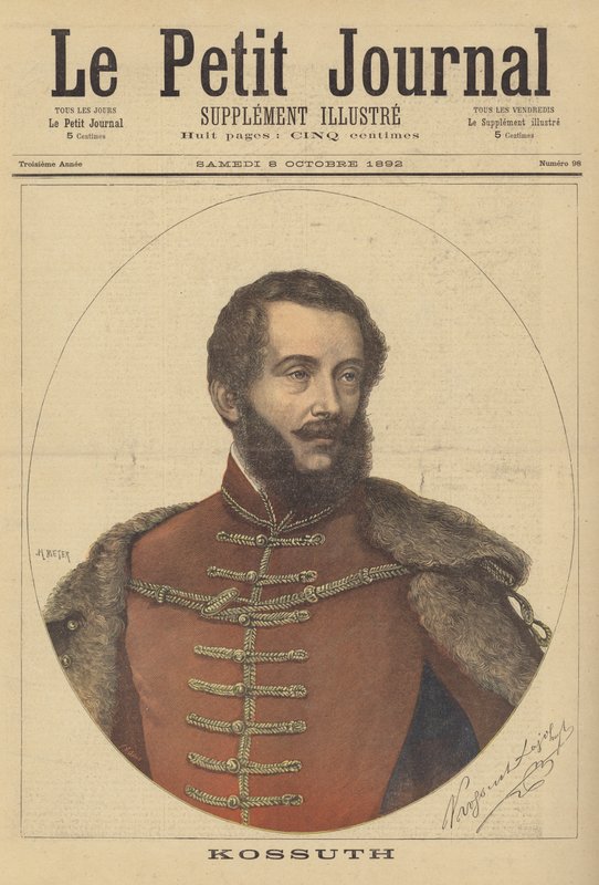 Lajos Kossuth, abogado y político húngaro de after Henri Meyer