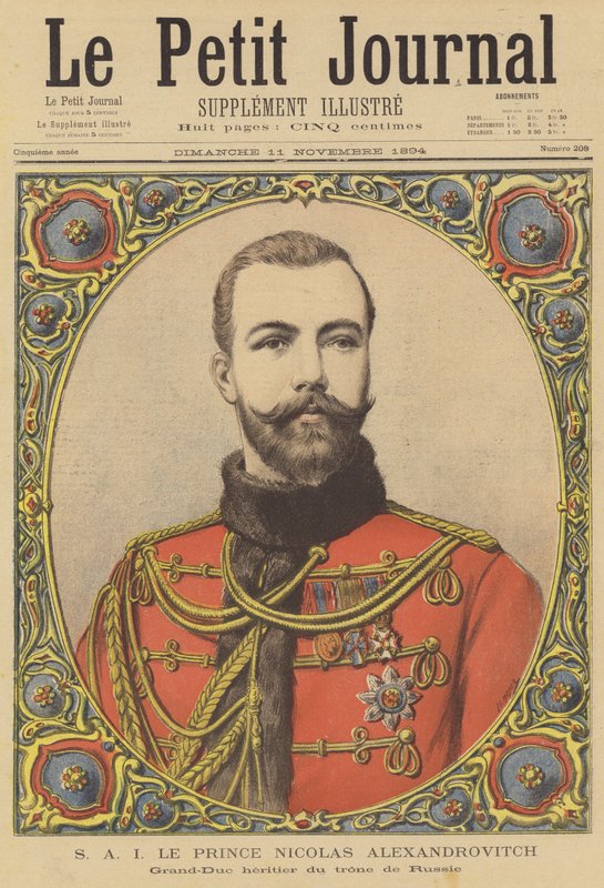 Príncipe Nicolás Alexandrovich, heredero al trono ruso de after Henri Meyer