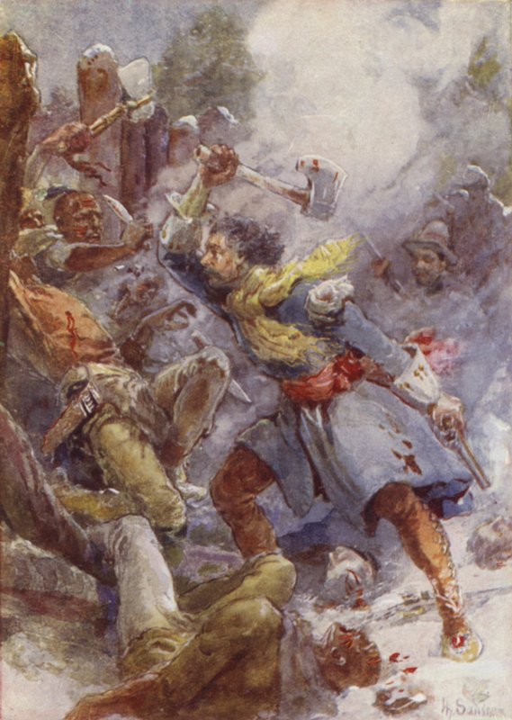 Defensa del Long Sault de after Henry Sandham
