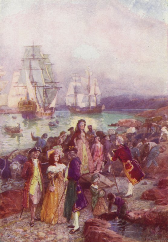 Desembarco de los lealistas, 1783 de after Henry Sandham