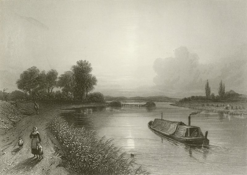 Río Trent, cerca de Wighnor de Henry after Warren