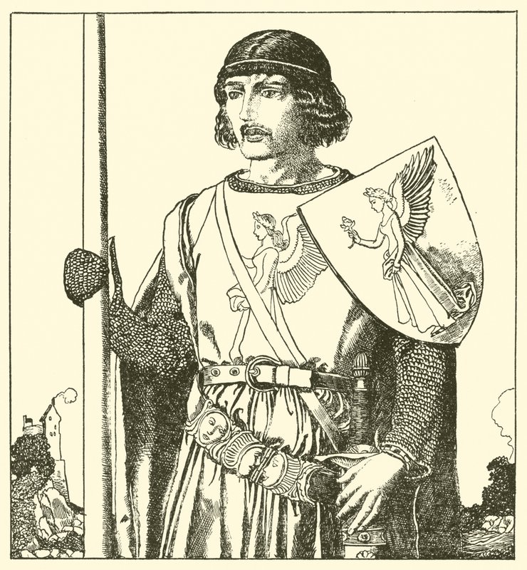 Sir Lamorack de Gales de after Howard Pyle