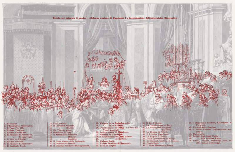 La Coronación de Napoleón como Emperador de Francia en Notre Dame de París, 1804 de after Jacques Louis David