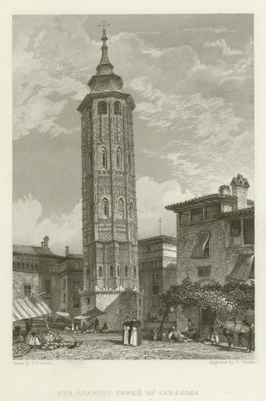 La Torre Inclinada de Zaragoza de after John Frederick Lewis