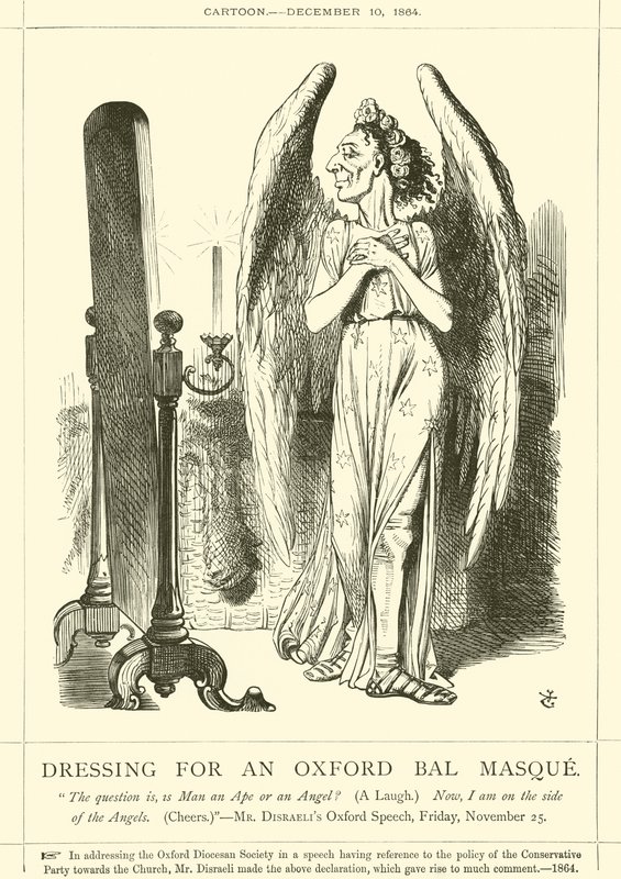Vistiéndose para un Baile de Máscaras en Oxford de after John Tenniel