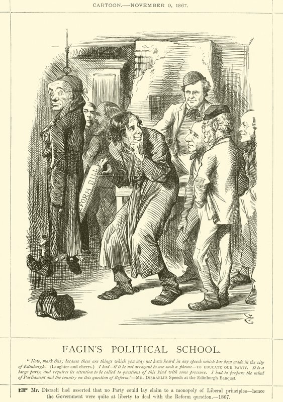 La escuela política de Fagin de after John Tenniel