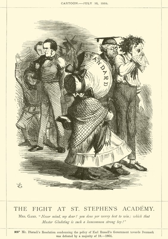 La Pelea en la Academia de San Esteban de after John Tenniel