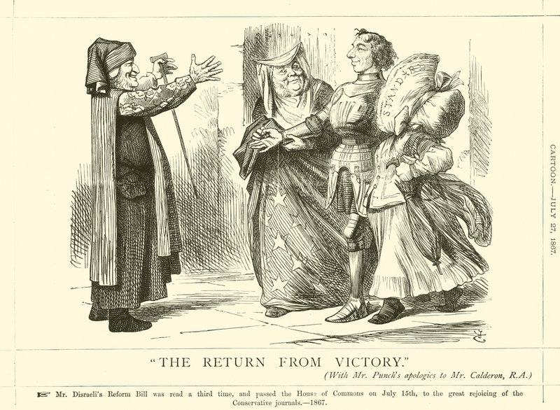 El regreso de la victoria de after John Tenniel