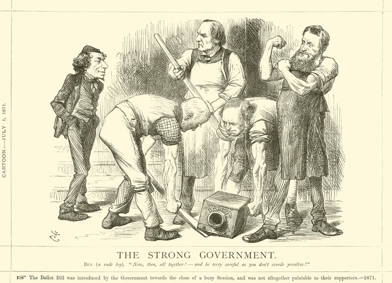 El gobierno fuerte de after John Tenniel