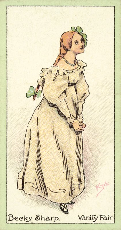 Becky Sharp, Vanity Fair (cromolitografía) de after Joseph Clayton Clarke