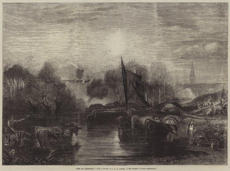 Vista de Abingdon de after Joseph Mallord William Turner