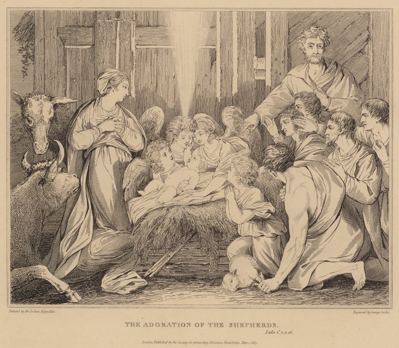 La adoración de los pastores, Lucas de after Joshua Reynolds